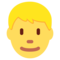 Blond-Haired Person emoji on Twitter